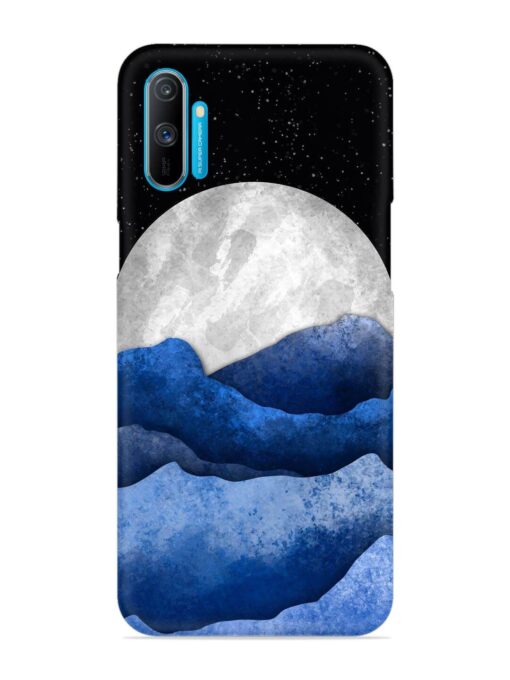 Full Moon Mountain Vector Snap Case for Realme C3 Zapvi