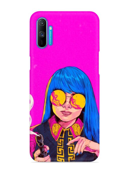 Aesthetic Anime Girl Snap Case for Realme C3 Zapvi