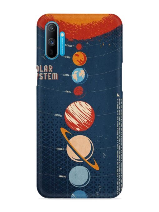 Solar System Vector Snap Case for Realme C3 Zapvi