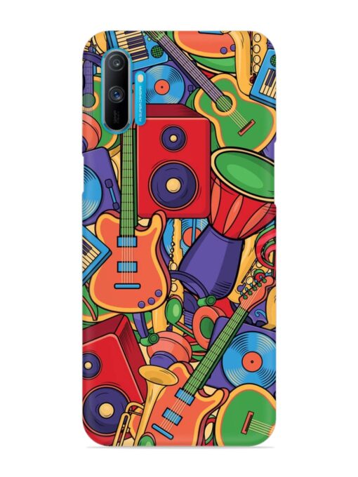 Colorful Music Art Snap Case for Realme C3 Zapvi