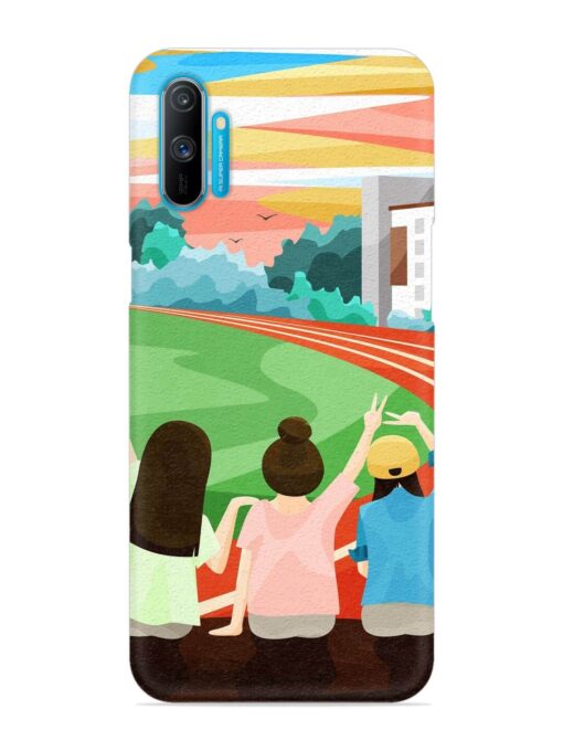 School Playground Snap Case for Realme C3 Zapvi