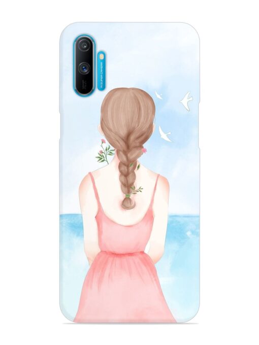 Watercolor Girl Vector Snap Case for Realme C3 Zapvi