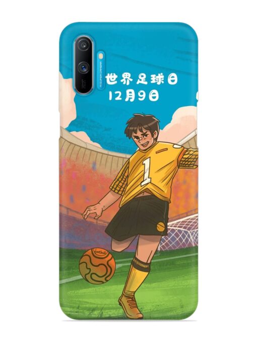 Soccer Kick Snap Case for Realme C3 Zapvi