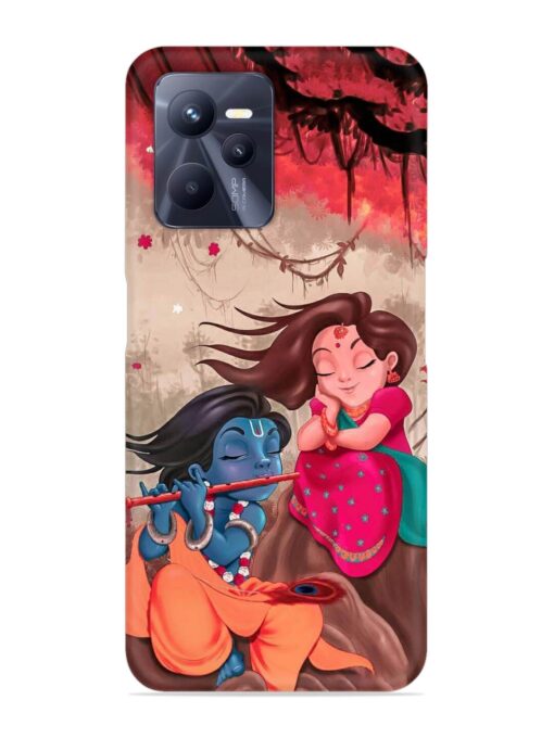 Radhe Krishna Water Art Snap Case for Realme C35 Zapvi