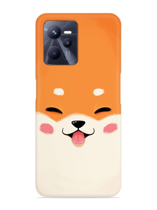 Happy Cat Art Snap Case for Realme C35 Zapvi