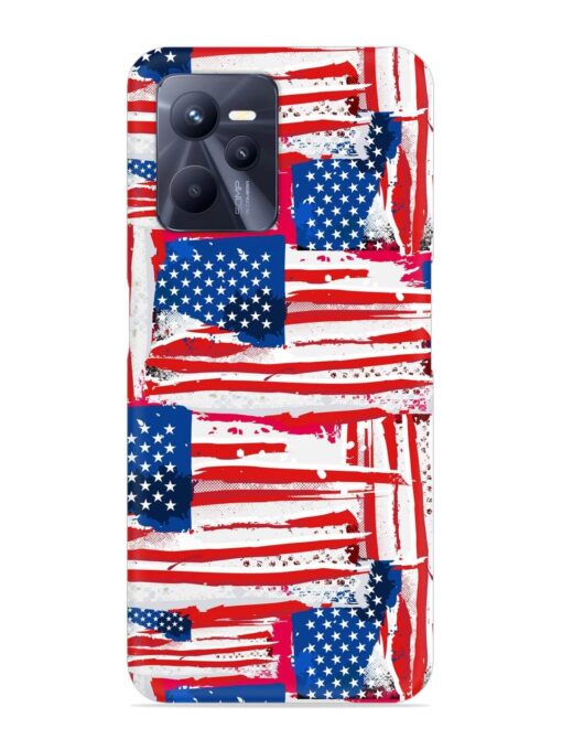 Usa Flag Seamless Snap Case for Realme C35 Zapvi