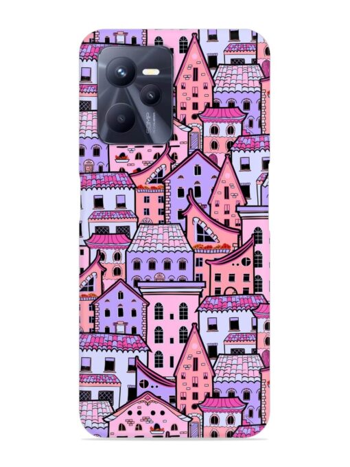 Seamless Pattern Houses Snap Case for Realme C35 Zapvi