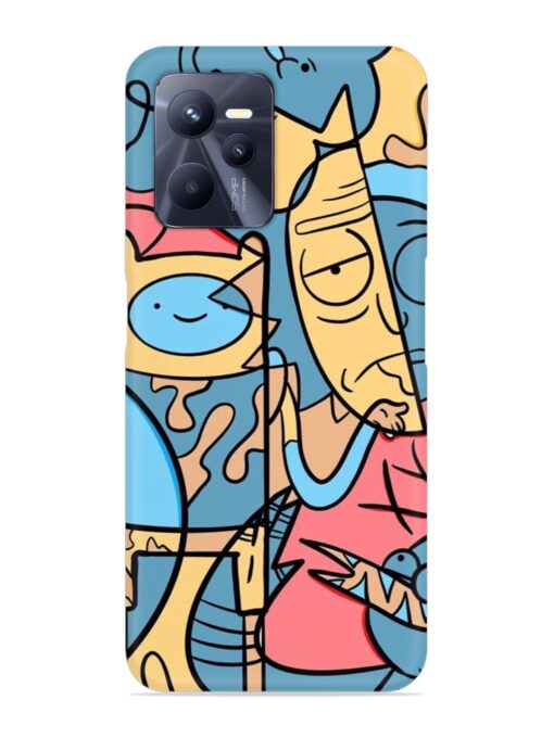 Silly Face Doodle Snap Case for Realme C35 Zapvi