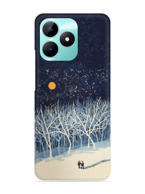 Full Moon Snowshoe Tour Snap Case for Realme C51 Zapvi