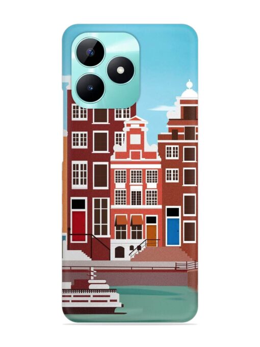 Scenery Architecture Amsterdam Landscape Snap Case for Realme C51 Zapvi