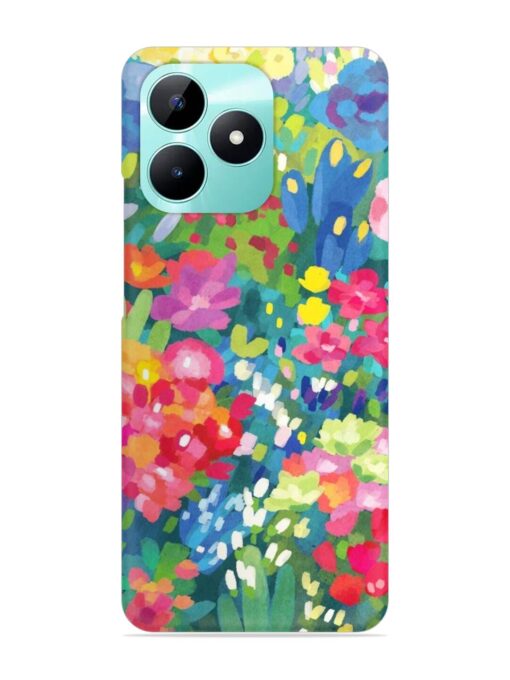 Watercolor Flower Art Snap Case for Realme C51 Zapvi