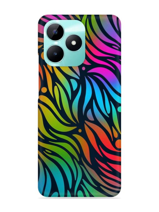 Abstract Leaf Design Snap Case for Realme C51 Zapvi