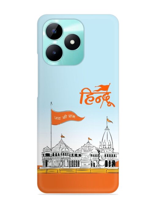 Ram Mandir Hindu Snap Case for Realme C51 Zapvi