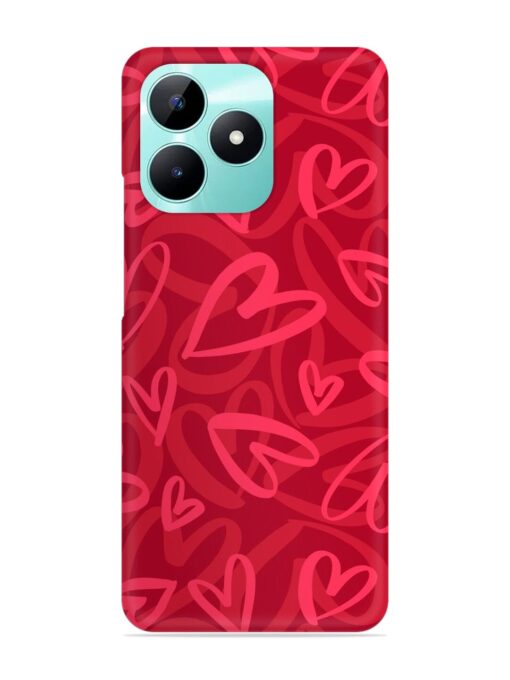 Seamless Romantic Pattern Snap Case for Realme C51 Zapvi