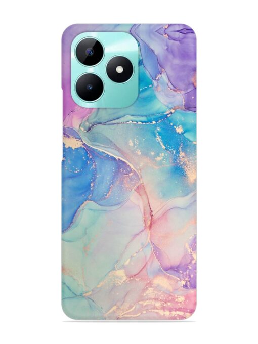 Alcohol Ink Colors Snap Case for Realme C51 Zapvi