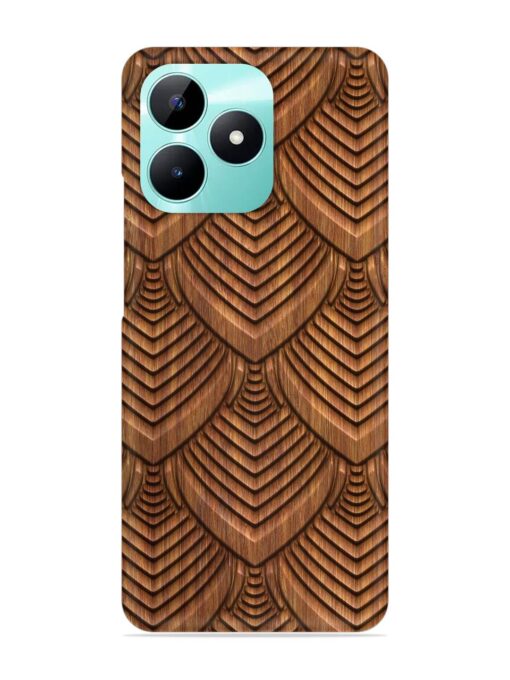 Carved Pattern On Snap Case for Realme C51 Zapvi