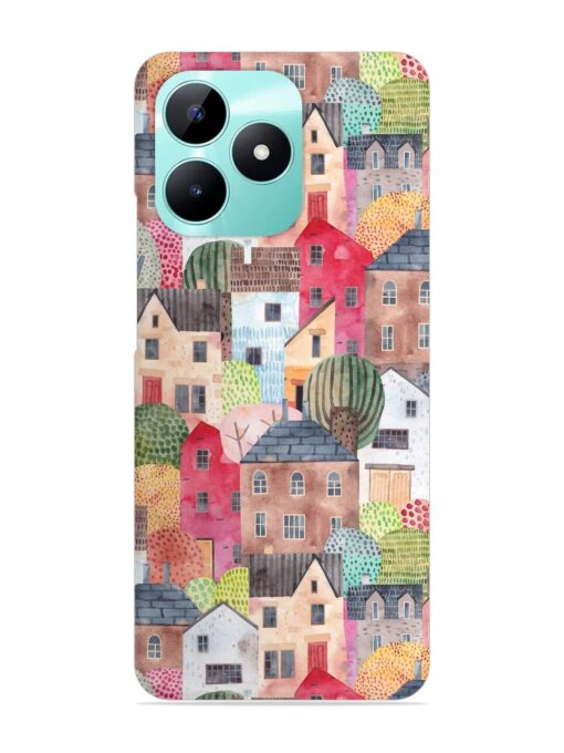 Abstract Seamless Pattern Snap Case for Realme C51 Zapvi