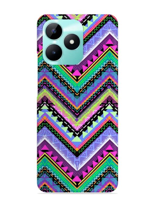 Tribal Aztec Print Snap Case for Realme C51 Zapvi