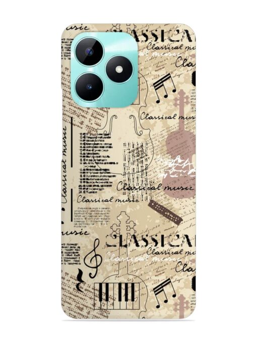 Classical Music Lpattern Snap Case for Realme C51 Zapvi