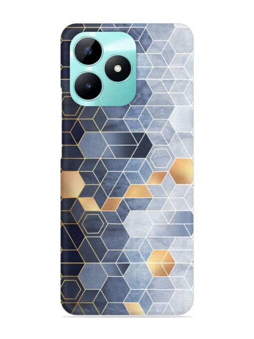 Geometric Abstraction Hexagons Snap Case for Realme C51 Zapvi