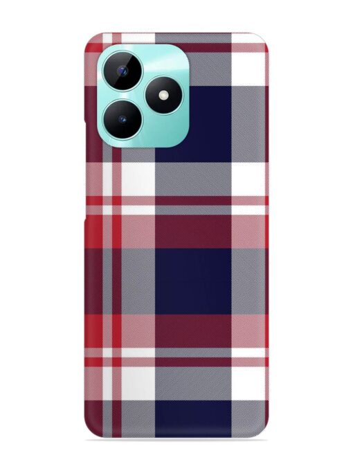 Classic Plaid Tartan Snap Case for Realme C51 Zapvi