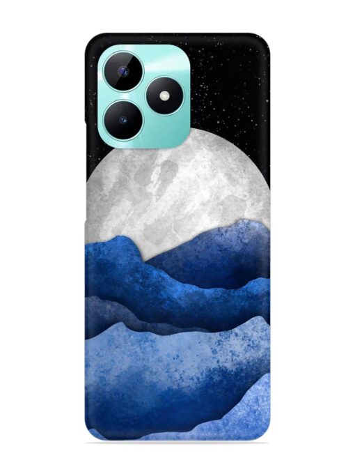 Full Moon Mountain Vector Snap Case for Realme C51 Zapvi