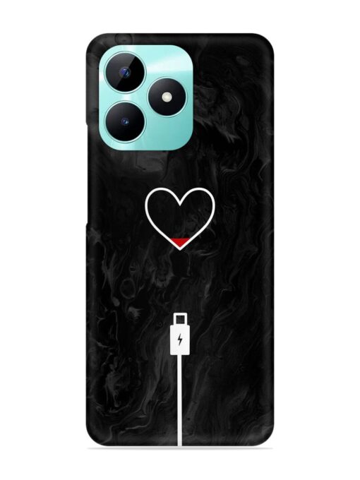 Heart Charging Vector Snap Case for Realme C51 Zapvi