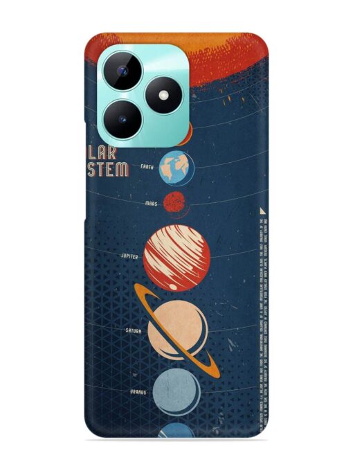 Solar System Vector Snap Case for Realme C51 Zapvi