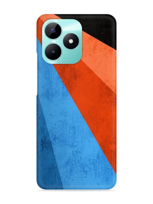 Modern Matte Abstract Snap Case for Realme C51 Zapvi