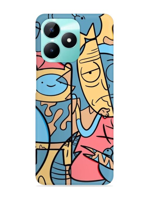 Silly Face Doodle Snap Case for Realme C51 Zapvi