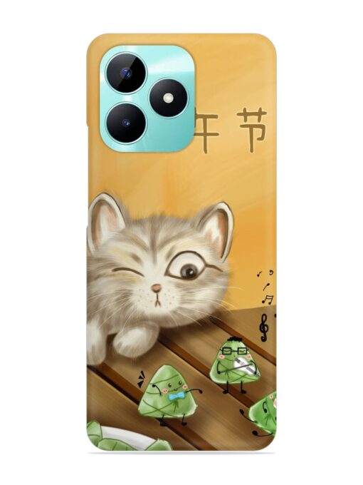 Cat Scorpion Dancing Snap Case for Realme C51 Zapvi