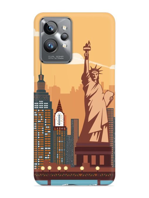 New York Statue Of Liberty Architectural Scenery Snap Case for Realme Gt 2 Pro Zapvi