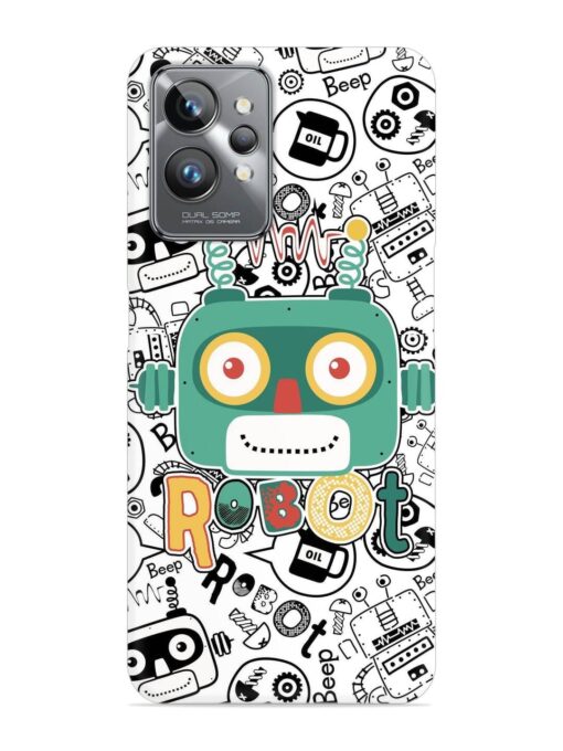 Robot Modern Seamless Pattern Snap Case for Realme Gt 2 Pro Zapvi