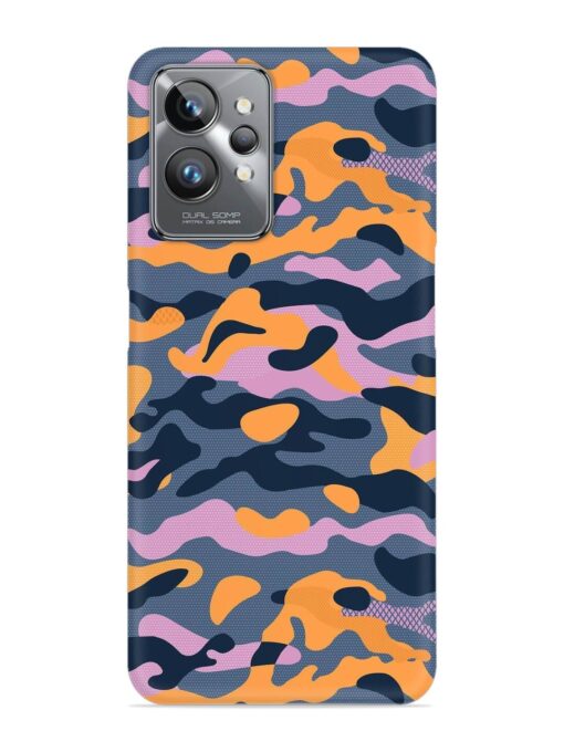 Camouflage Army Military English Orange Art Snap Case for Realme Gt 2 Pro Zapvi