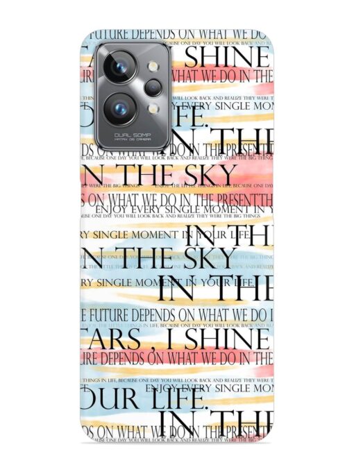 Seamless Slogans Pattern Snap Case for Realme Gt 2 Pro Zapvi