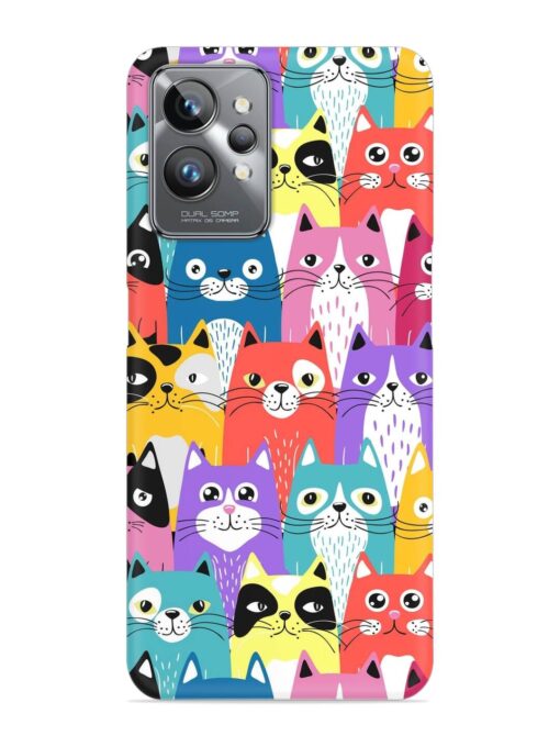 Funny Cartoon Cats Snap Case for Realme Gt 2 Pro Zapvi