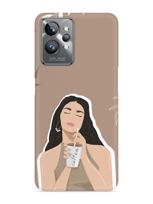 Girl With Coffee Snap Case for Realme Gt 2 Pro Zapvi