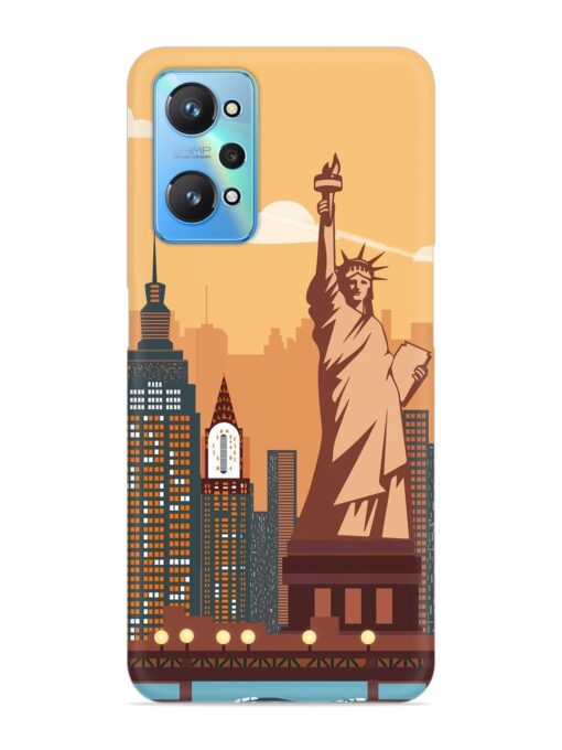 New York Statue Of Liberty Architectural Scenery Snap Case for Realme Gt Neo 2 Zapvi