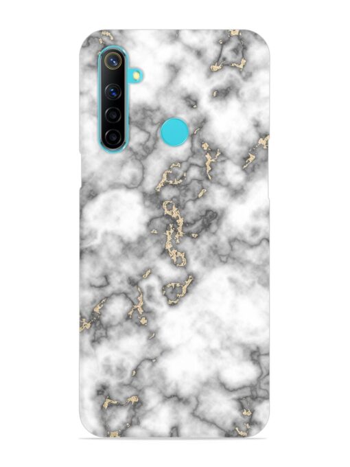 Gray And Gold Marble Snap Case for Realme Narzo 10 Zapvi