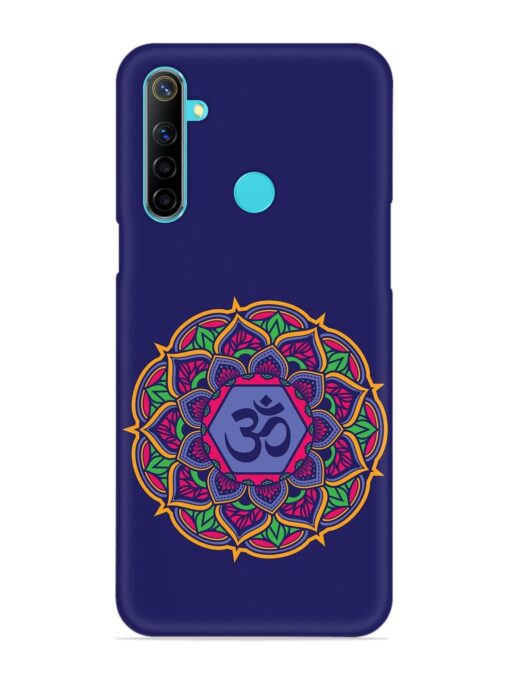 Om Mandala Art Blue Snap Case for Realme Narzo 10 Zapvi