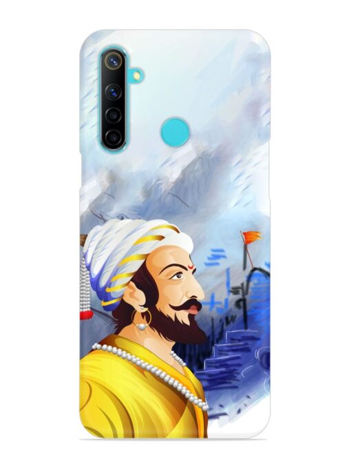 Shivaji Maharaj Color Paint Art Snap Case for Realme Narzo 10 Zapvi