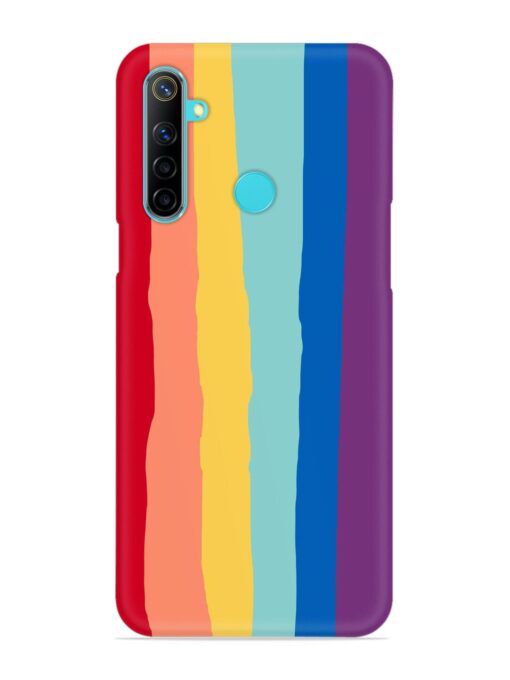 Rainbow Genuine Liquid Snap Case for Realme Narzo 10 Zapvi