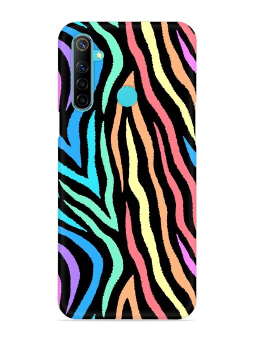 Colorful Abstract Zebra Snap Case for Realme Narzo 10 Zapvi