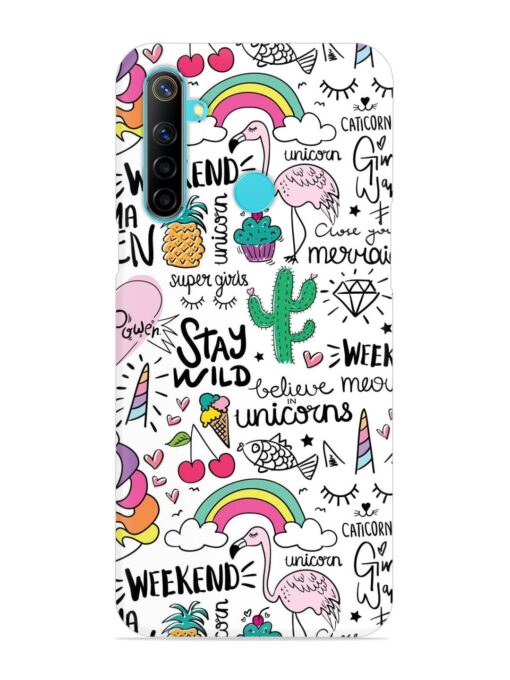 Unicorn Ice Cream Snap Case for Realme Narzo 10 Zapvi