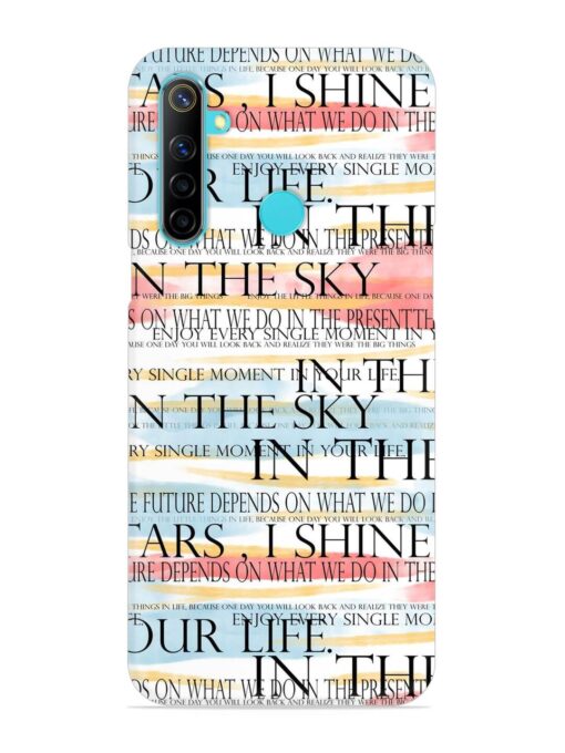 Seamless Slogans Pattern Snap Case for Realme Narzo 10 Zapvi