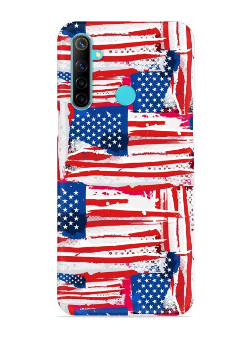 Usa Flag Seamless Snap Case for Realme Narzo 10 Zapvi