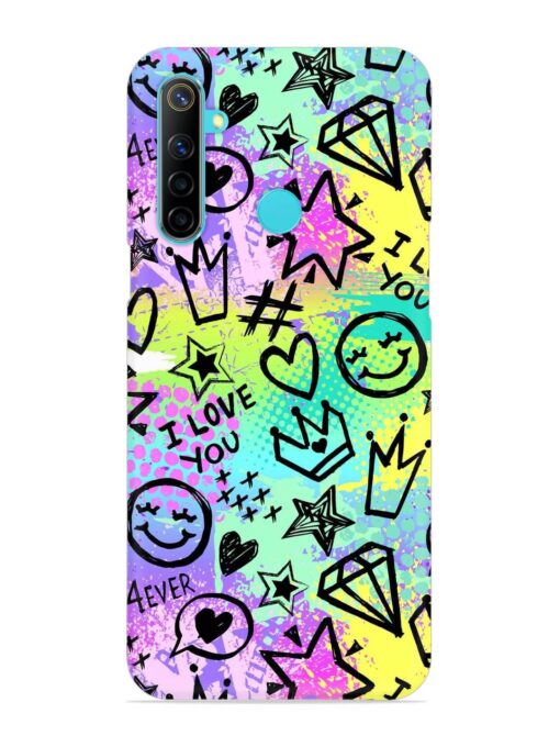 Bright Seamless Pattern Snap Case for Realme Narzo 10 Zapvi