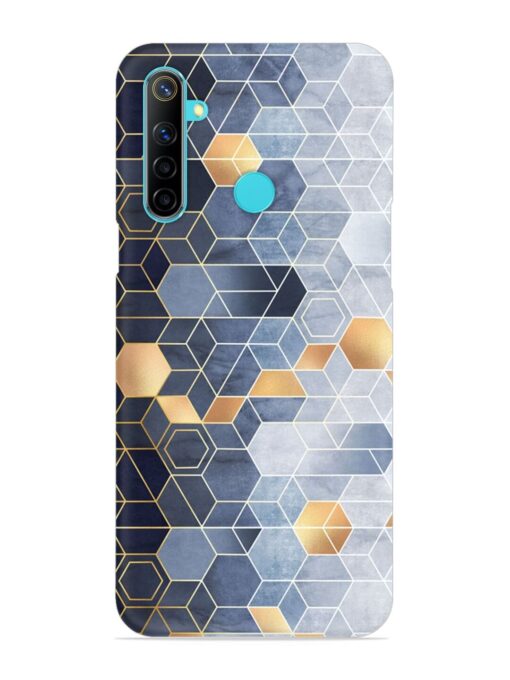 Geometric Abstraction Hexagons Snap Case for Realme Narzo 10 Zapvi