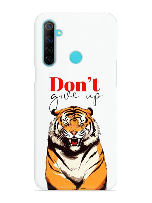 Don'T Give Up Tiger Art Snap Case for Realme Narzo 10 Zapvi