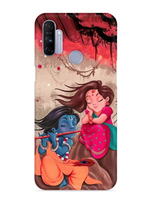 Radhe Krishna Water Art Snap Case for Realme Narzo 10A Zapvi